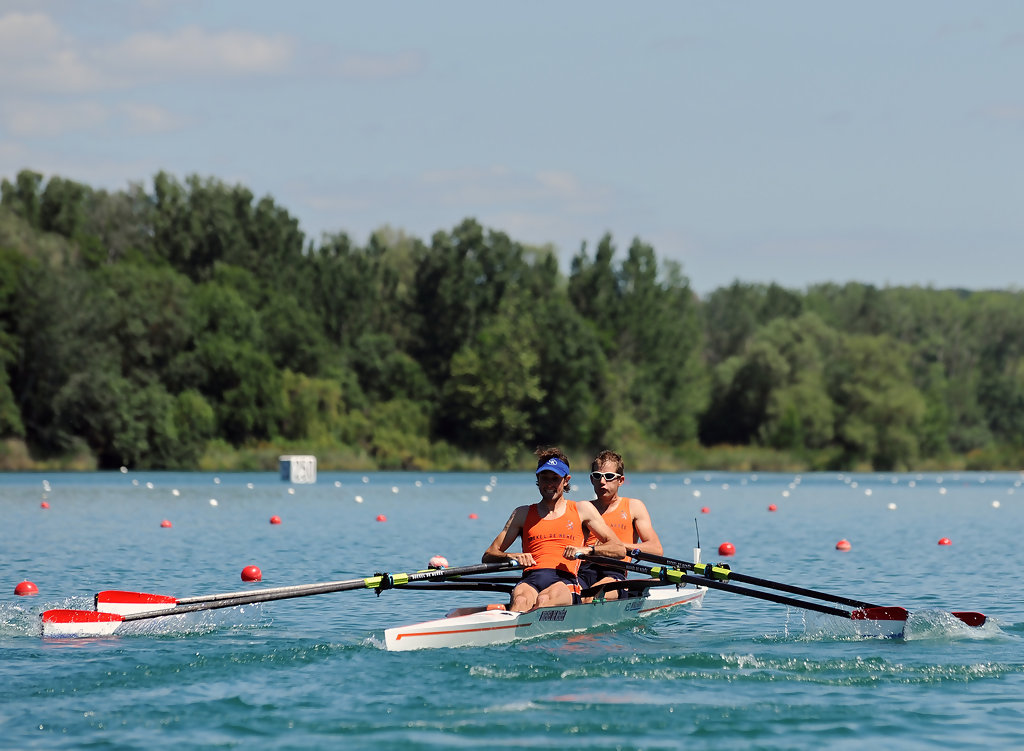 Paul Drewes en Jaap Schouten (L) in actie. Foto via Pinterest