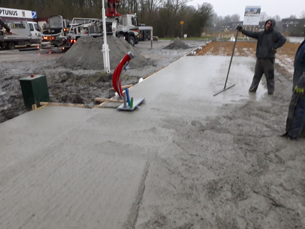 Eerste beton gestort